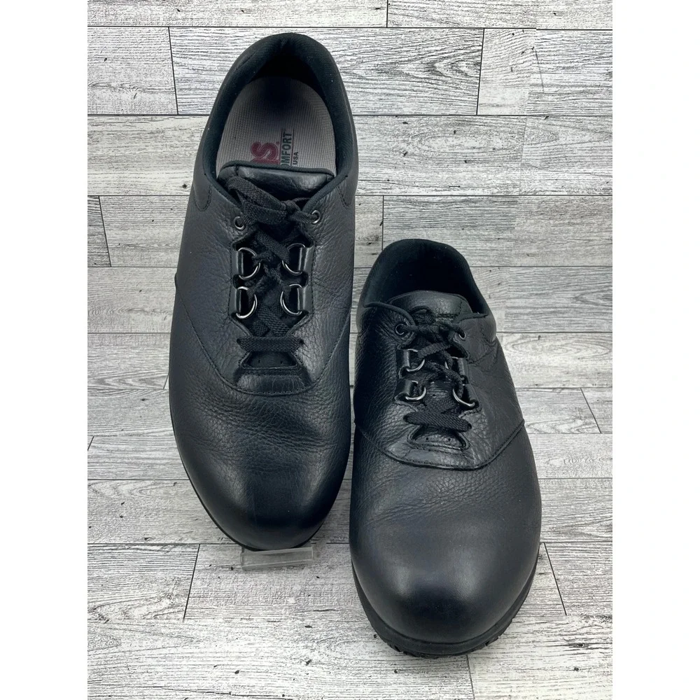 SAS Liberty Womens‎ Black Leather Slip Resistant Professional Walking Shoes 12WW